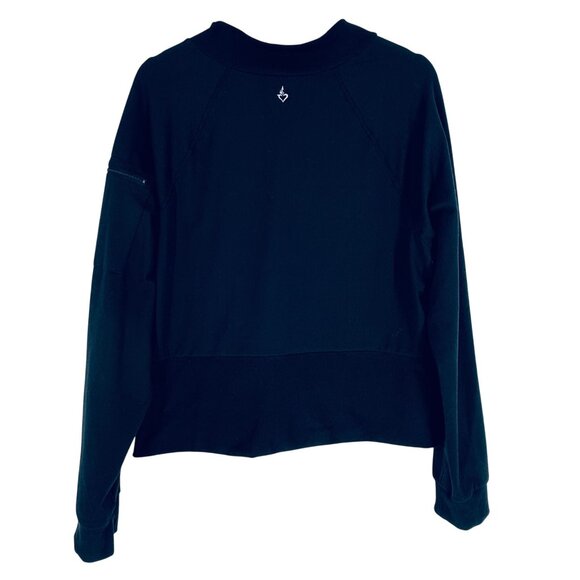 Torrid Womens Super Soft Black Performance Jersey Knit Funnel Neck Zip Jacket 1X - Picture 5 of 8